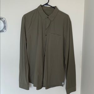 Lululemon Performance Olive button-down shirt